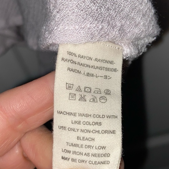 💕 Free People Morning Solid White (Slight Pink Tone) Long Sleeve Top Large - Picture 14 of 15